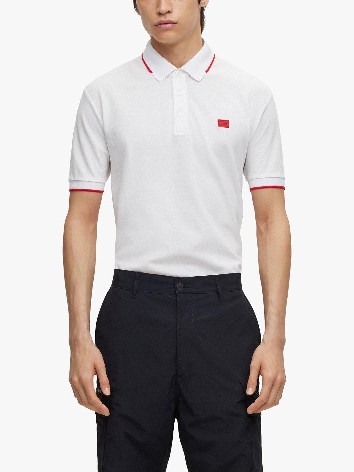 HUGO Deresino 232 Slim Fit Polo Shirt, White