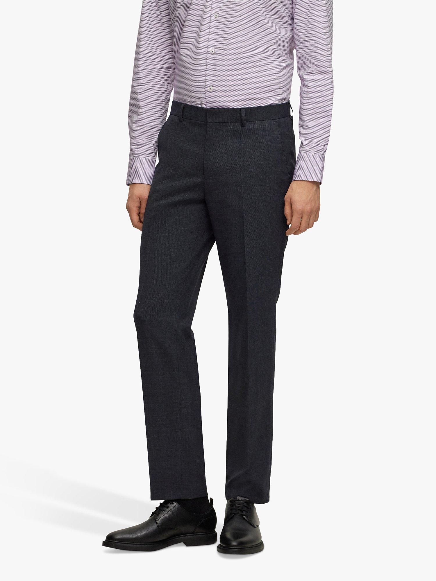 HUGO BOSS Leon Suit Trousers, Open Grey