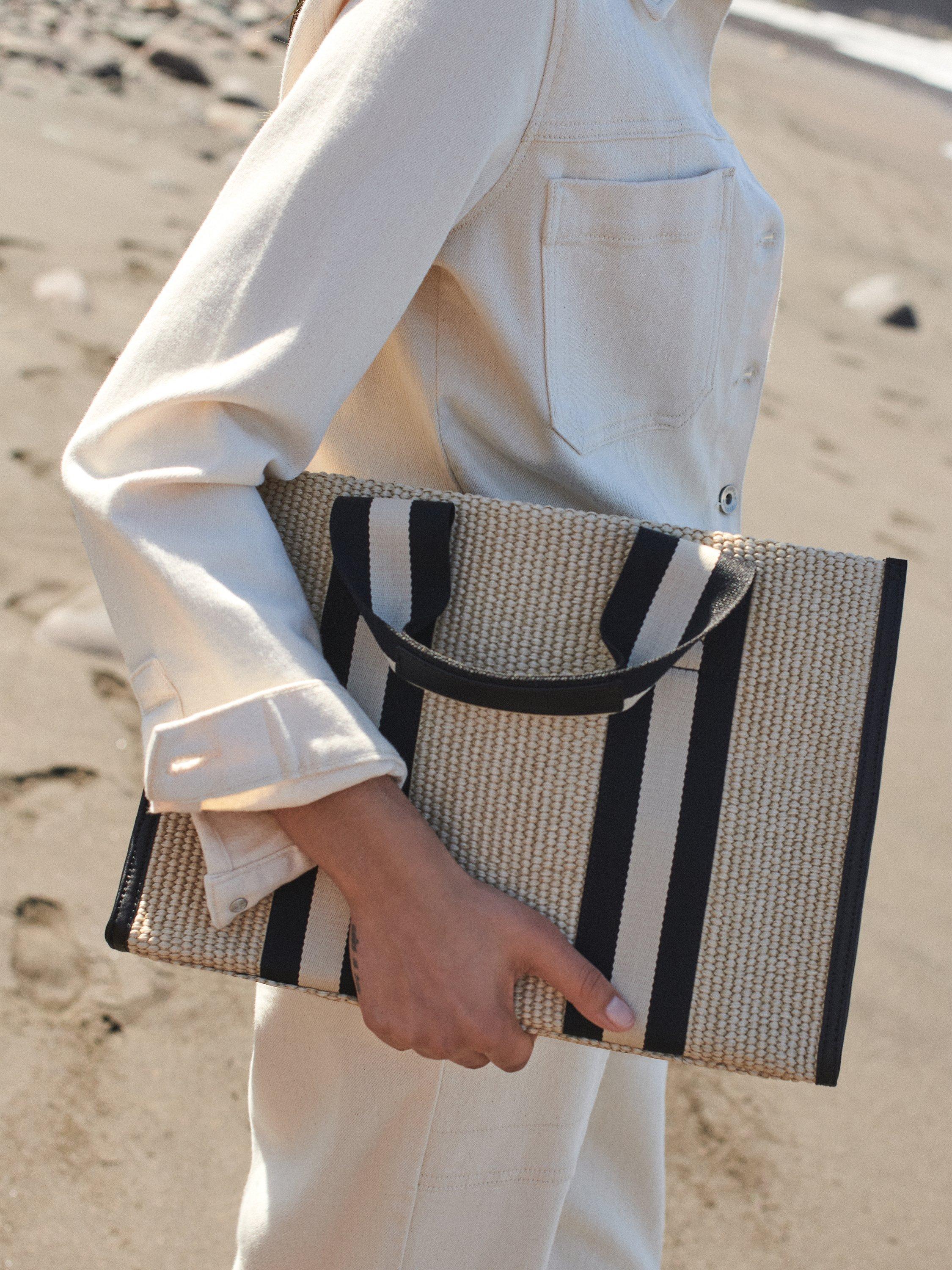 Jigsaw Athena Tote Bag, Cream, One Size