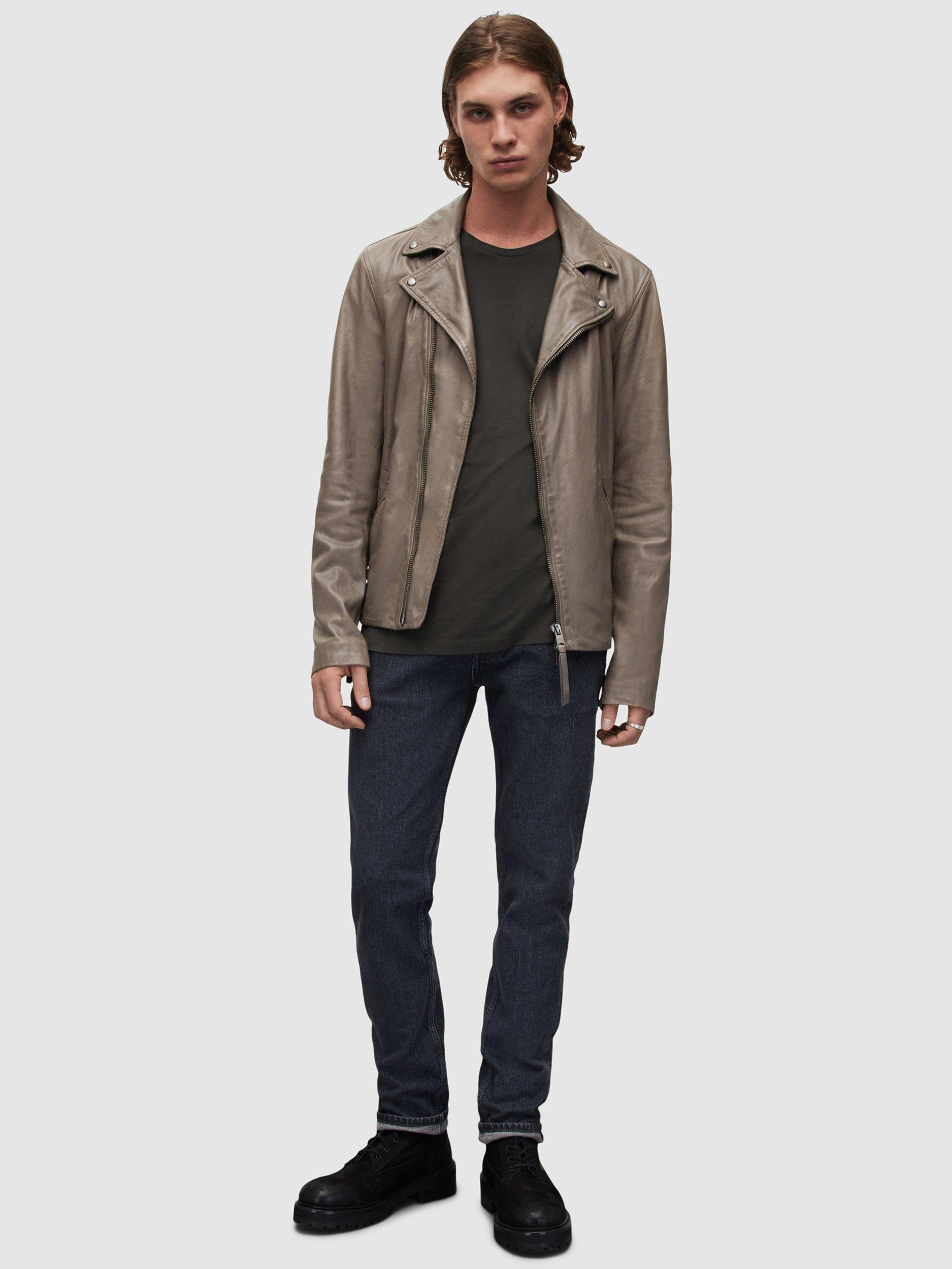 Leo leather biker jacket sales