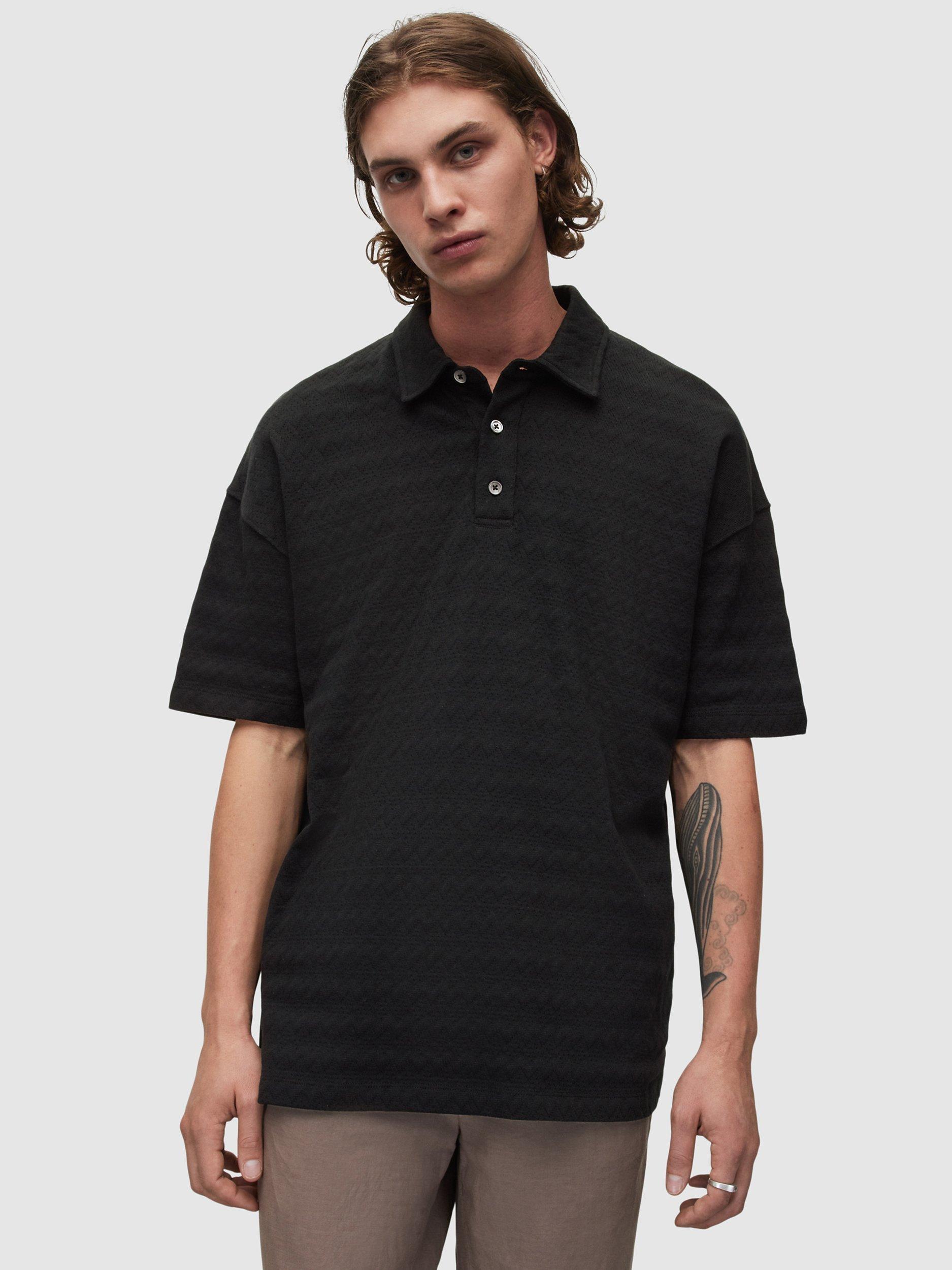 Reiss Rafa Polo Shirt, Jet Black