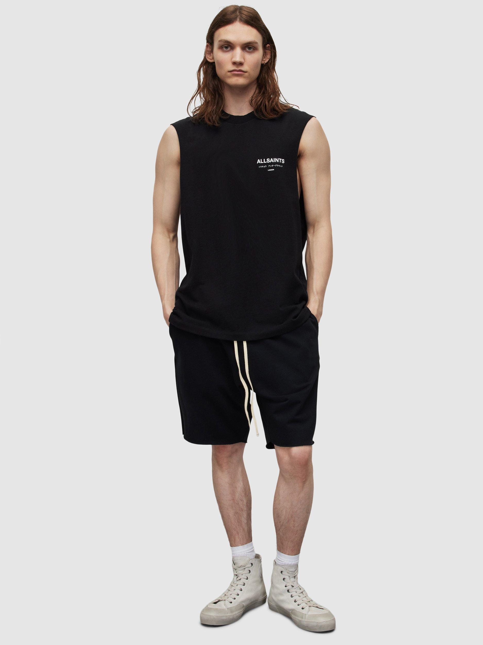 Product image 7 of 7, which shows AllSaints Underground Sleeveless Tank Top, Jet Black, S