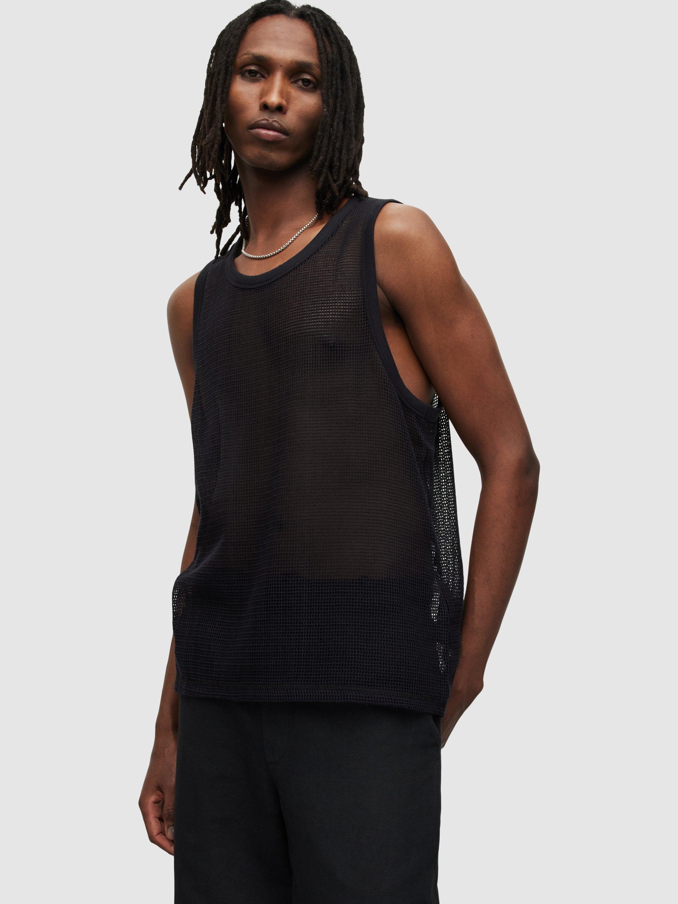 AllSaints Anderson Vest Top, Black