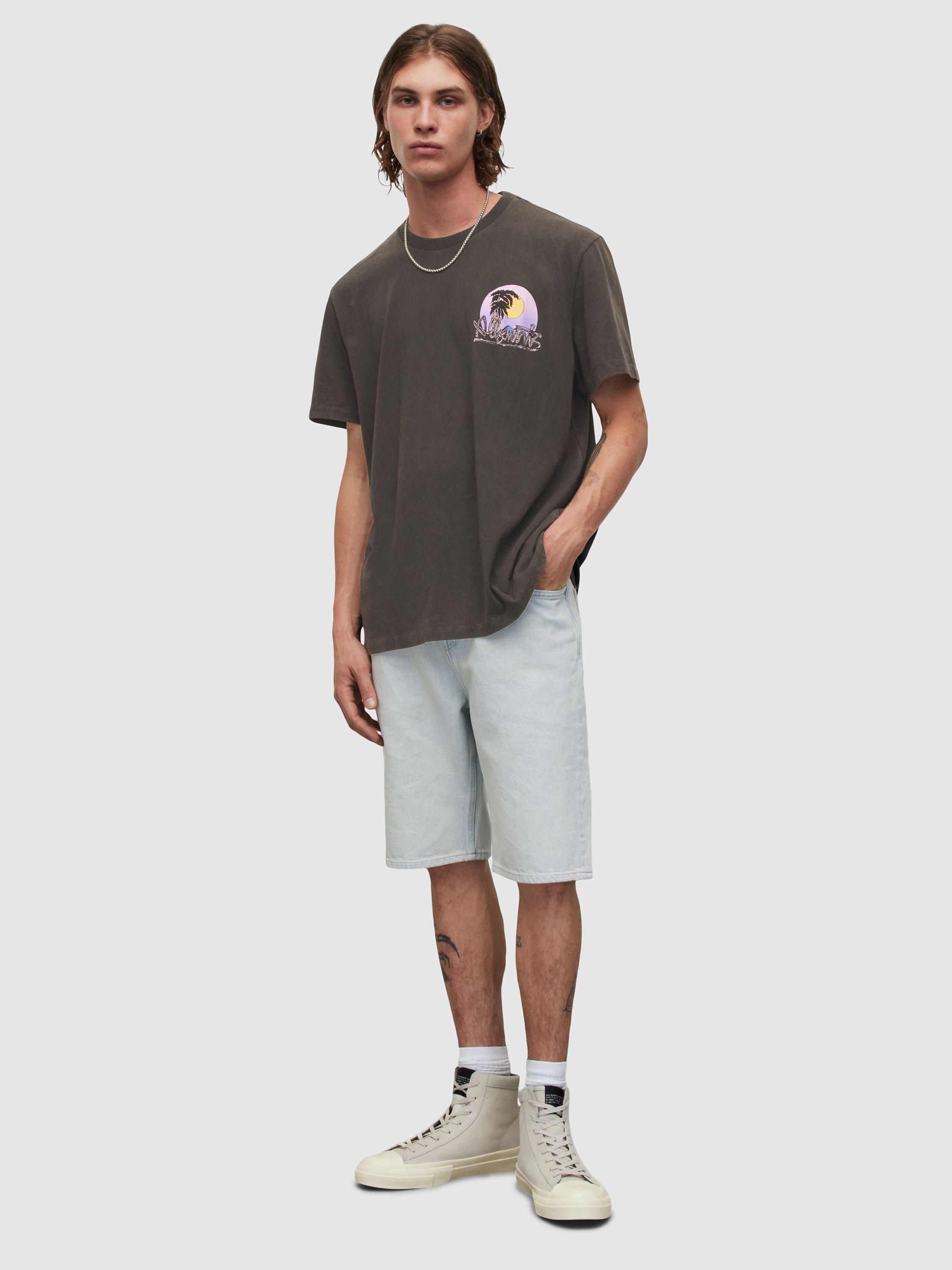 Product image 7 of 7, which shows AllSaints Chroma Short Sleeve T-Shirt, Washed Black, L