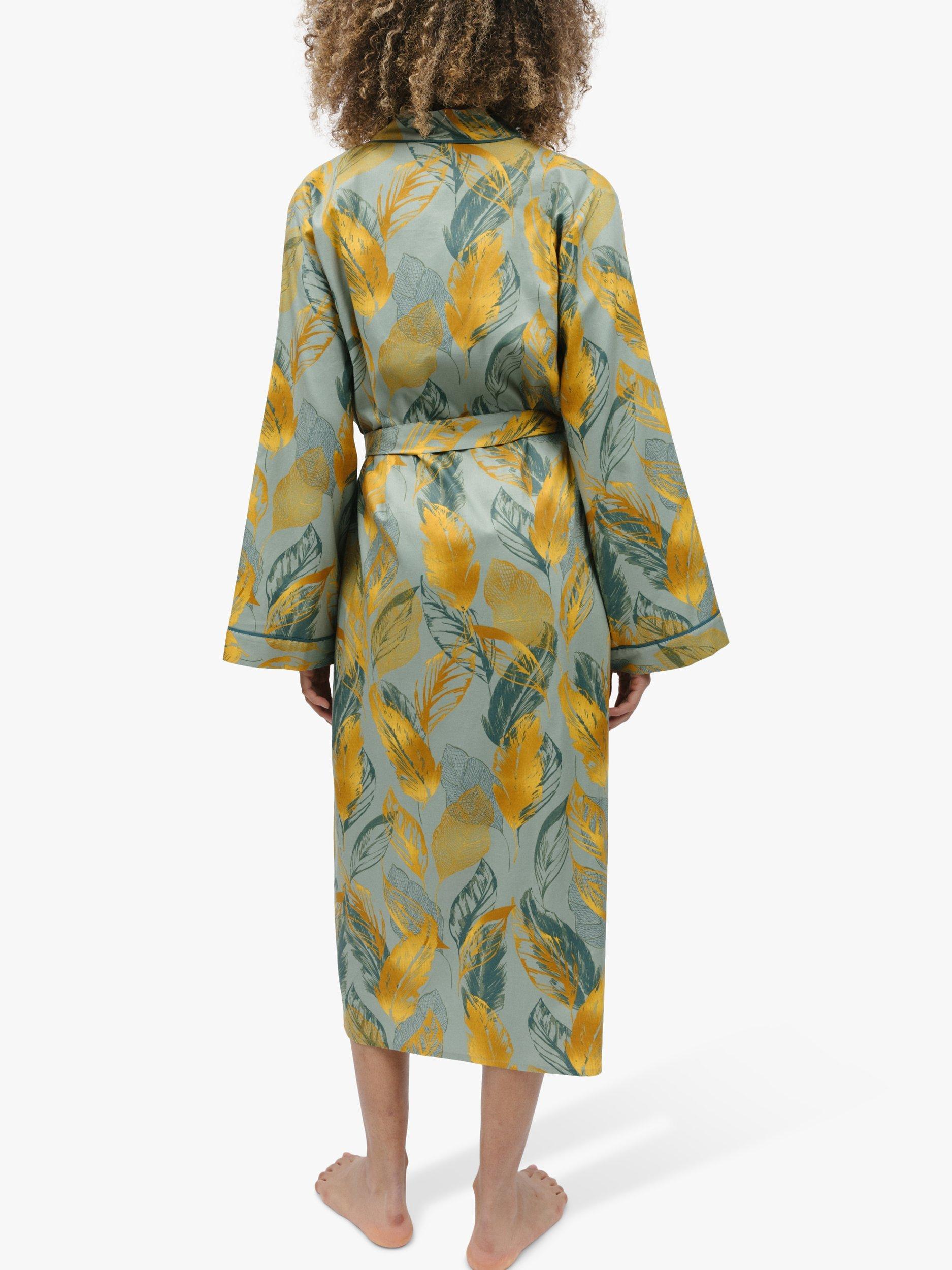 Product image 2 of 4, which shows Cyberjammies Hannah Leaf Dressing Gown, Green, 8