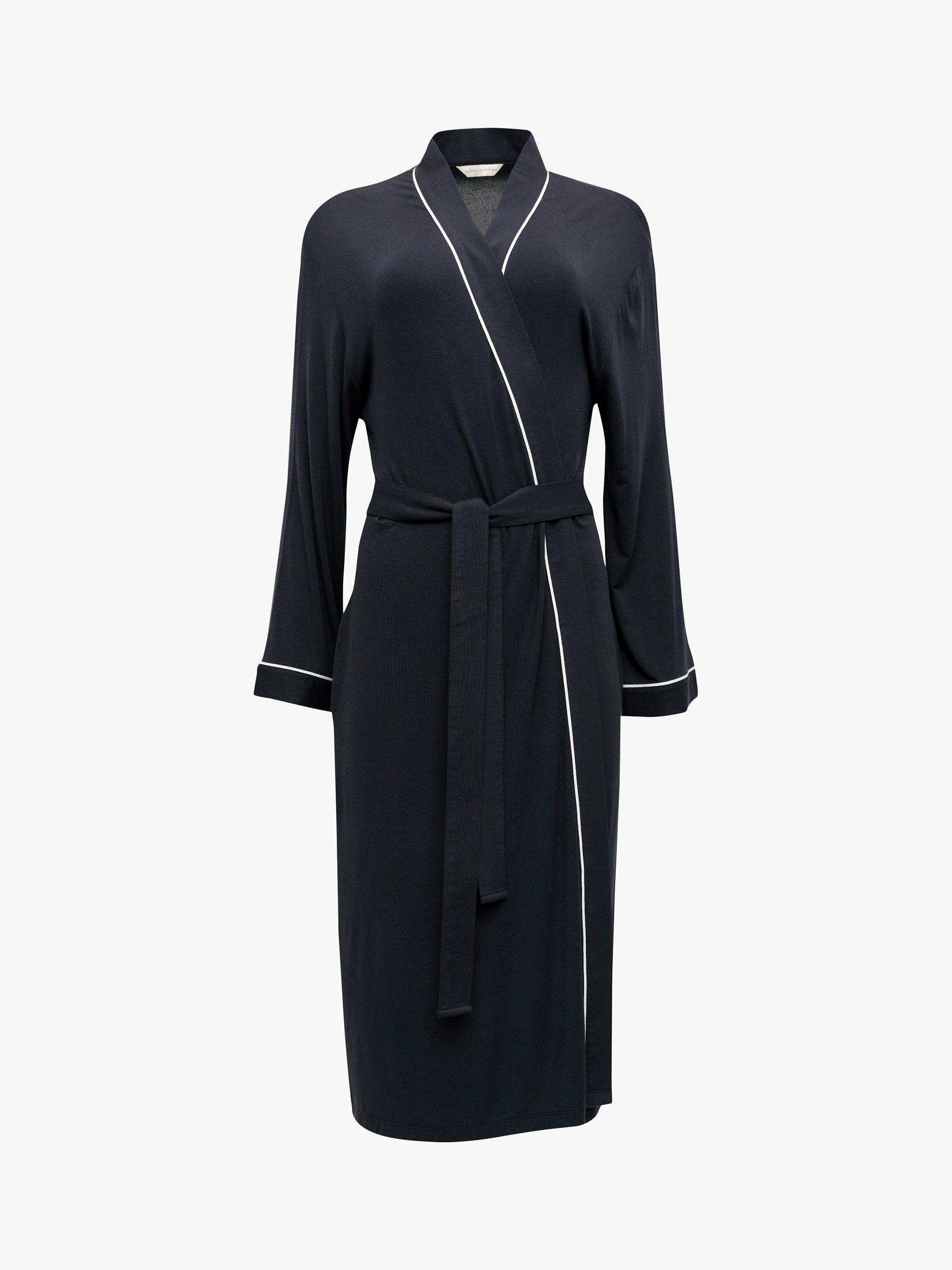 Product image 3 of 4, which shows Cyberjammies Nicole Long Dressing Gown, Charcoal, 12