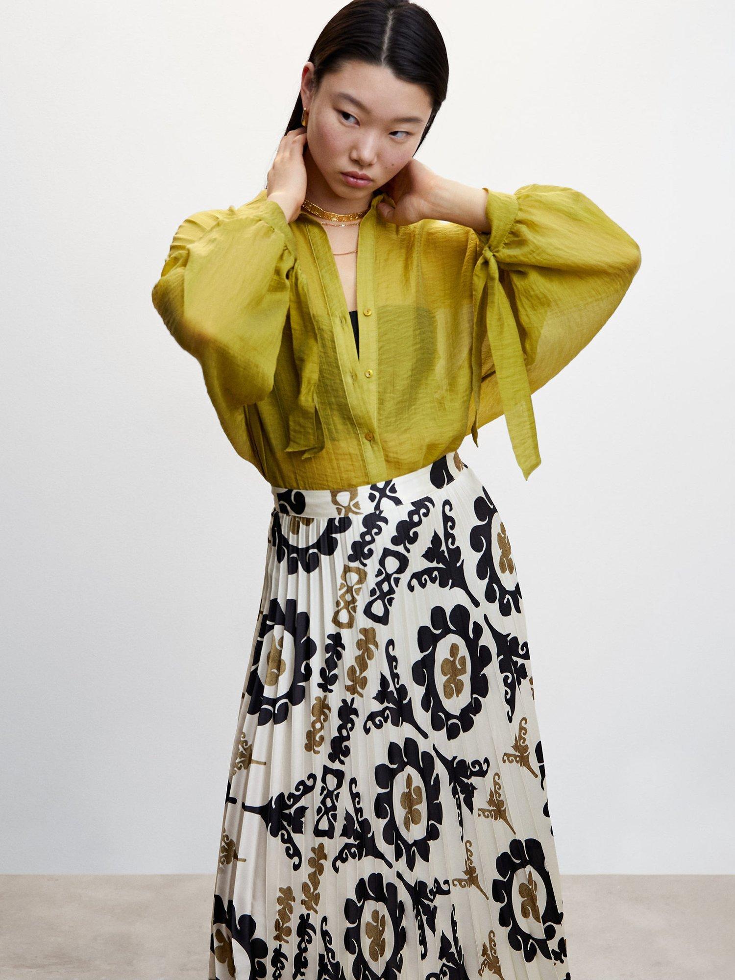 Mango Lightweight Shirt, Green