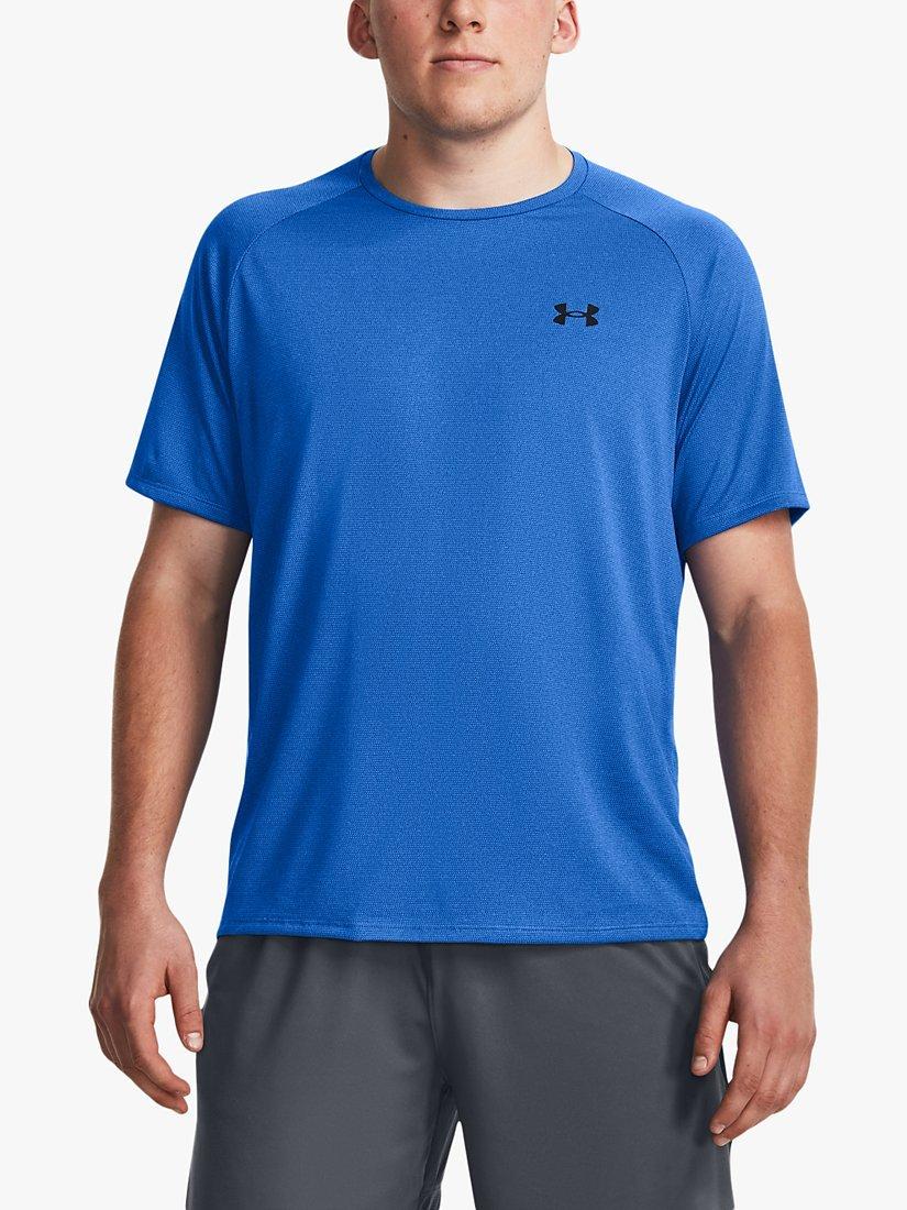 Under Armour Tech™ Vent Short Sleeve Gym Top, Water/Black
