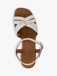 Dune London Jai Cork Block Heel Platform Sandal, White