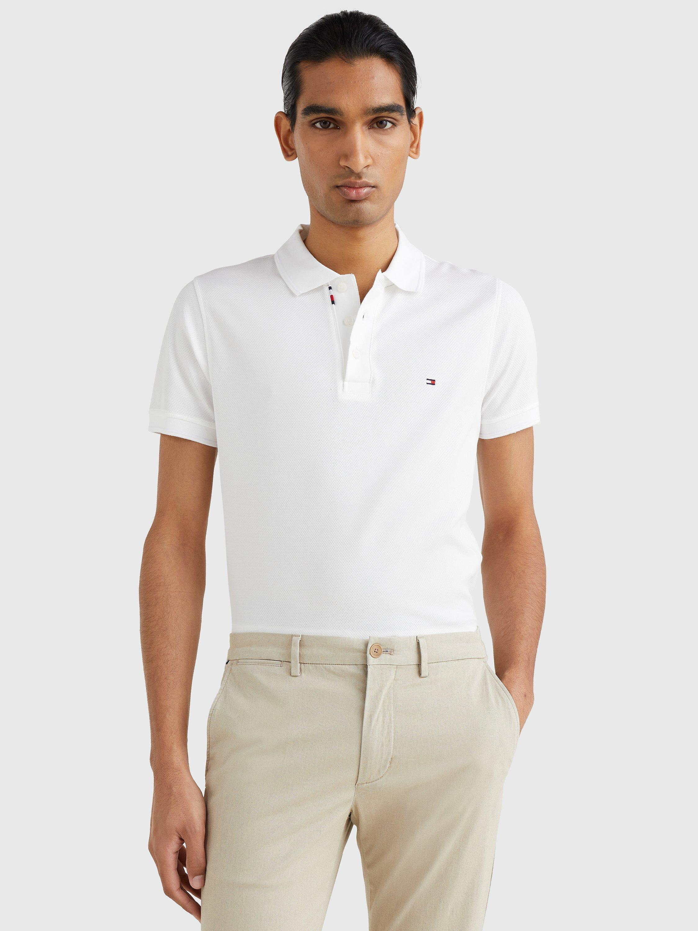 Tommy Hilfiger Bubble Slim Short Sleeve Polo Top