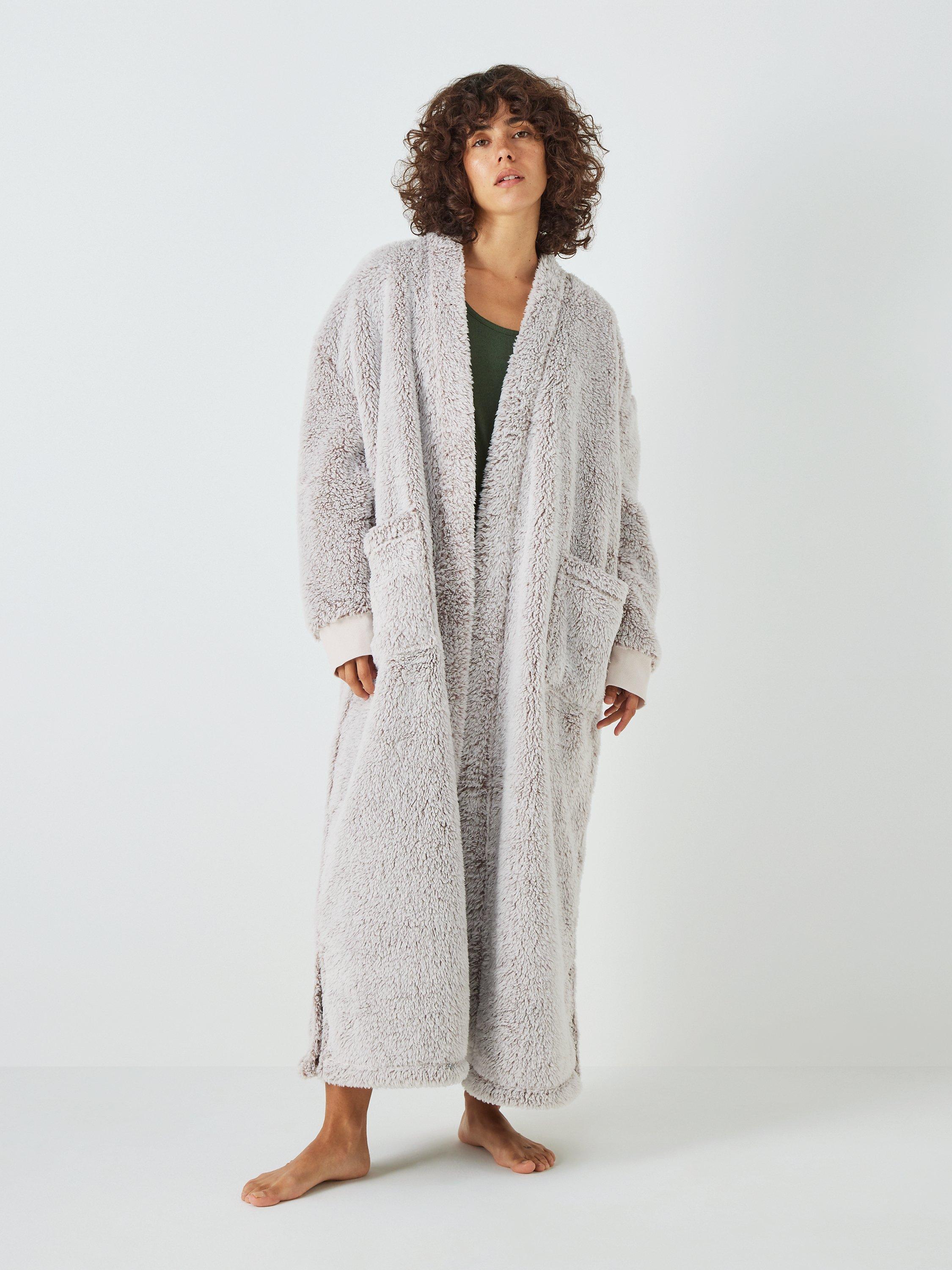 John Lewis High Pile Longline Thrown On Fleece