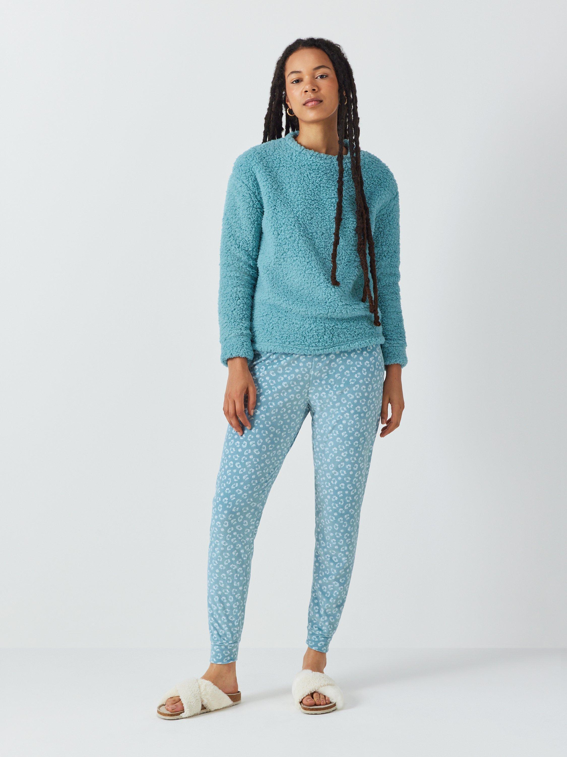 John Lewis ANYDAY Sadie Borg Pyjama Set, Blue