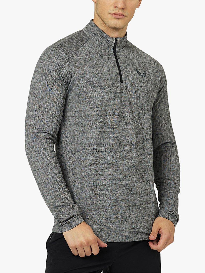 Castore 1/4 Zip Sports Top, Grey