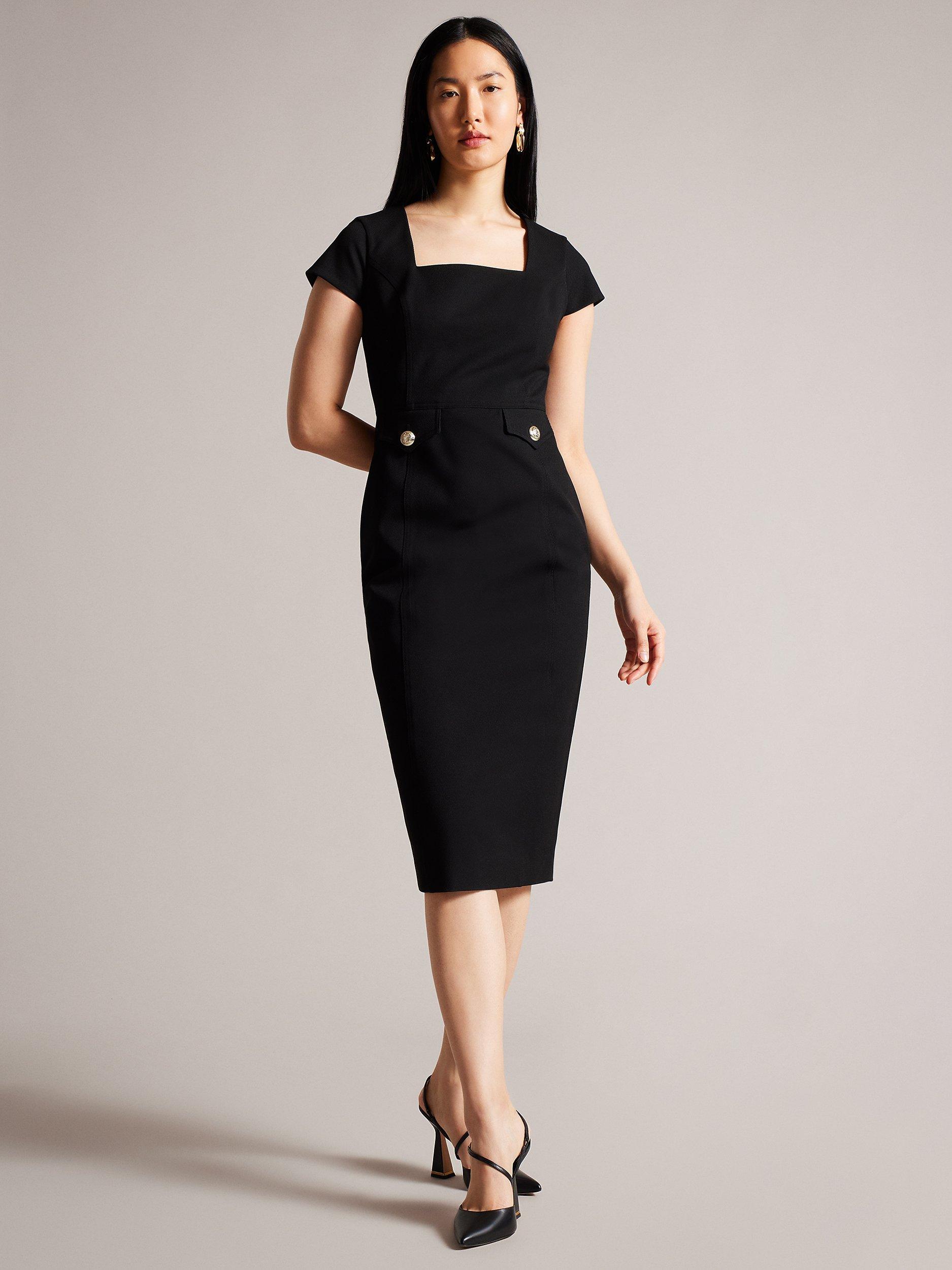 Ted Baker Josiaad Military Detail Midi Dress