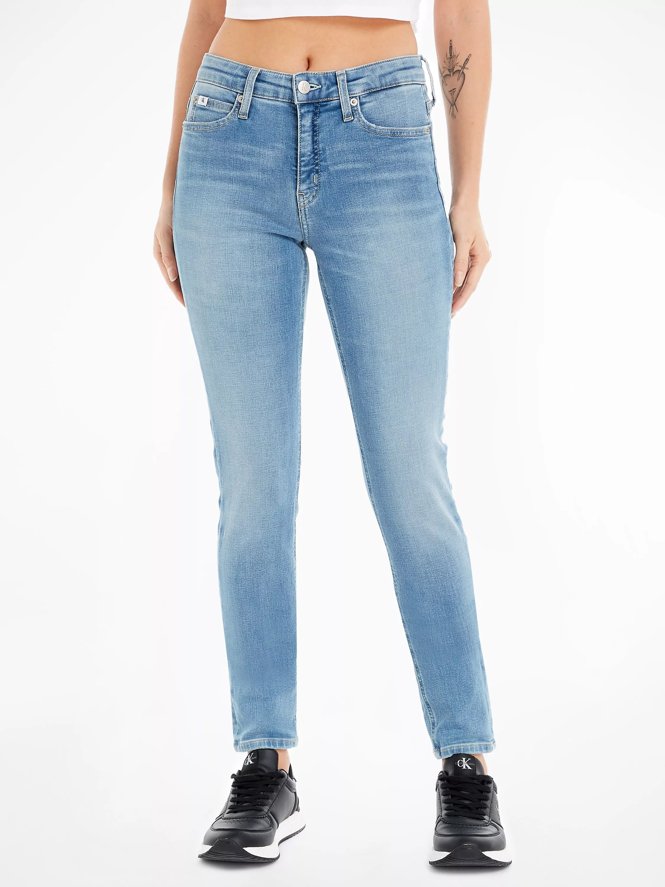 Calvin Klein Mid Rise Skinny Jeans Light Blue