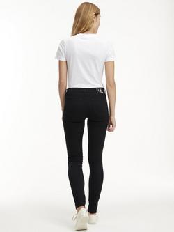 Calvin Klein Mid Rise Skinny Jeans, Black - view 2, Black