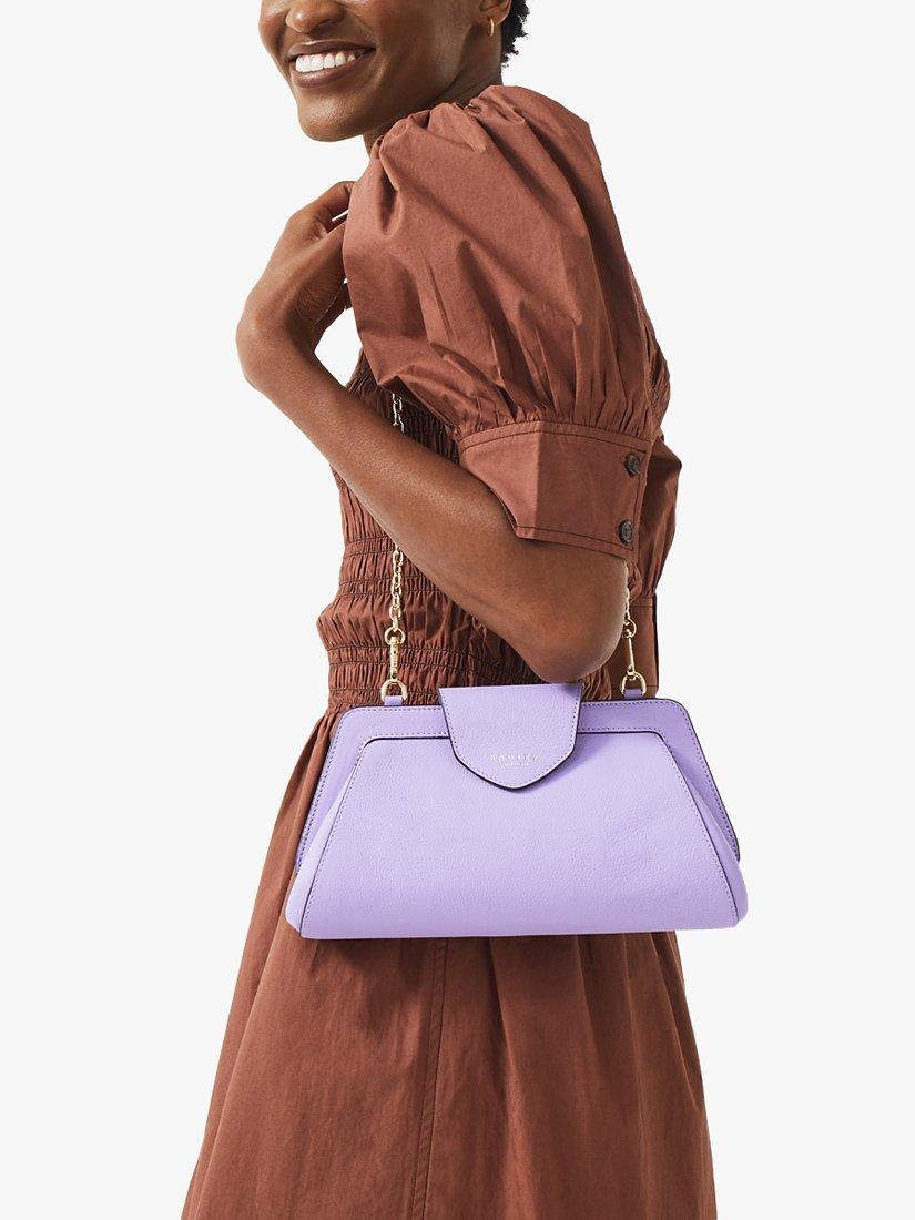 Product image 6 of 6, which shows Radley Sundown Avenue Clutch Bag, Lavender, One Size