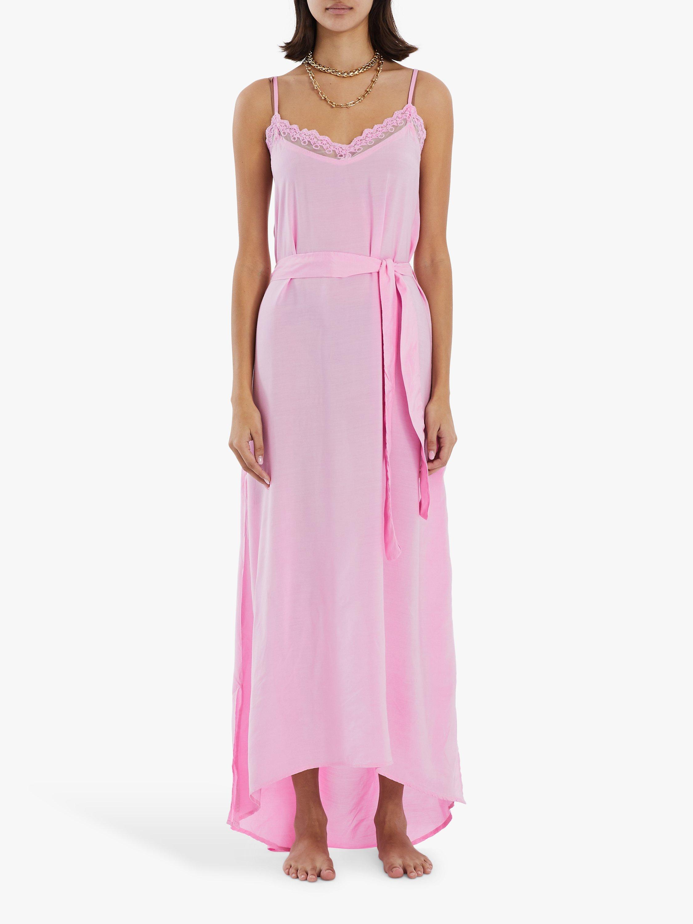 Lollys Laundry Beatrice Lace Trim Dress, Pink