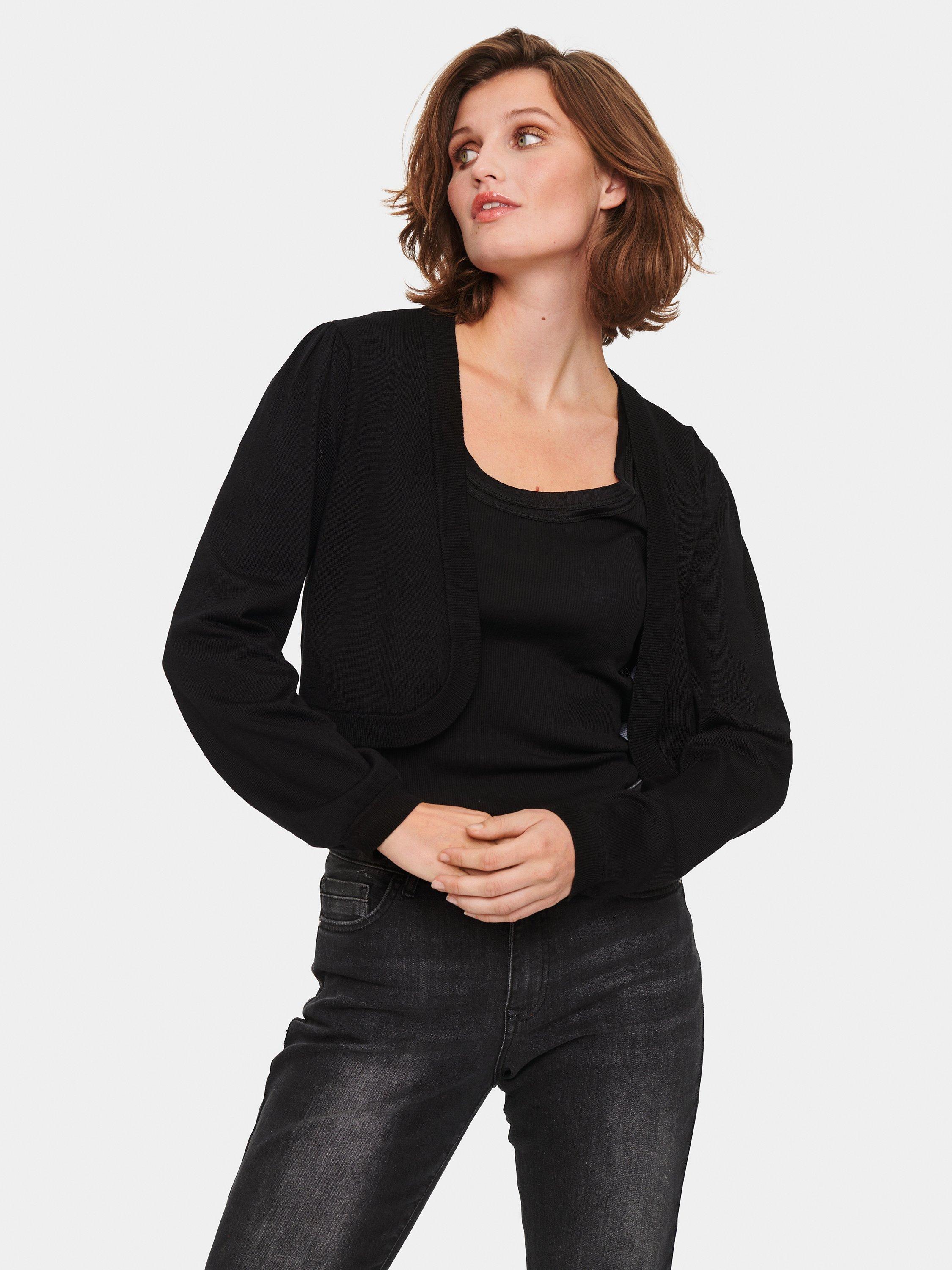Black bolero cardigan sale