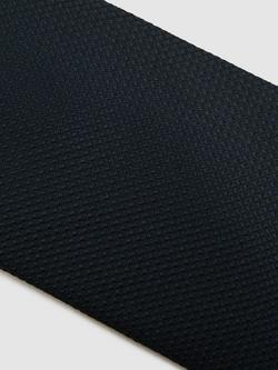 Reiss Ceremony Textured Silk Tie - view 2, Navy