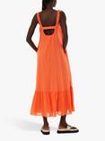 Whistles Rhea Trapeze Midi Dress, Orange