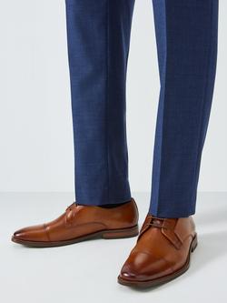 John Lewis Eaton 3-Eyelet Leather Derby Shoes - view 2, Brown Tan