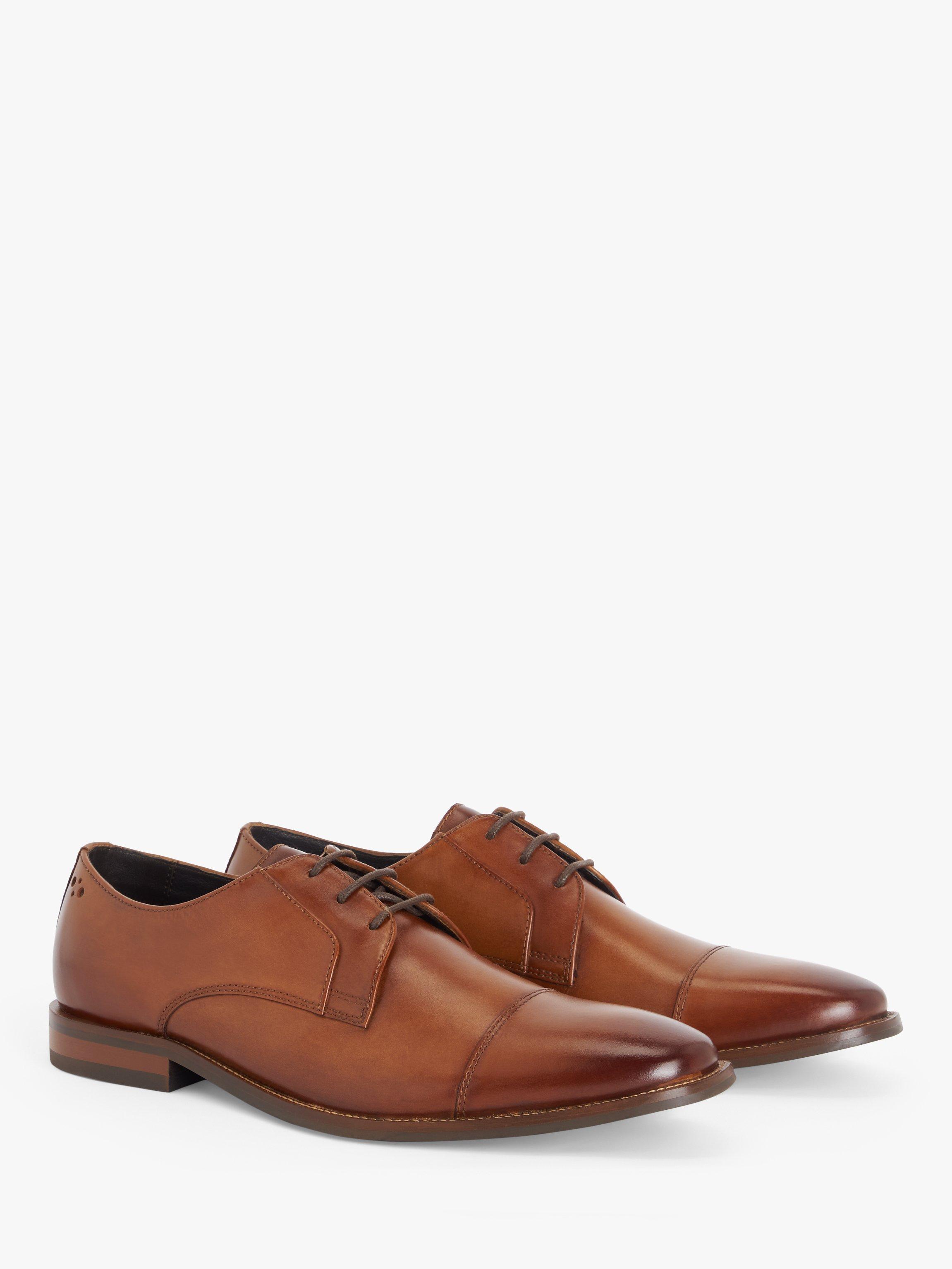 Product image 3 of 6, which shows John Lewis Eaton 3-Eyelet Leather Derby Shoes, Tan, 7