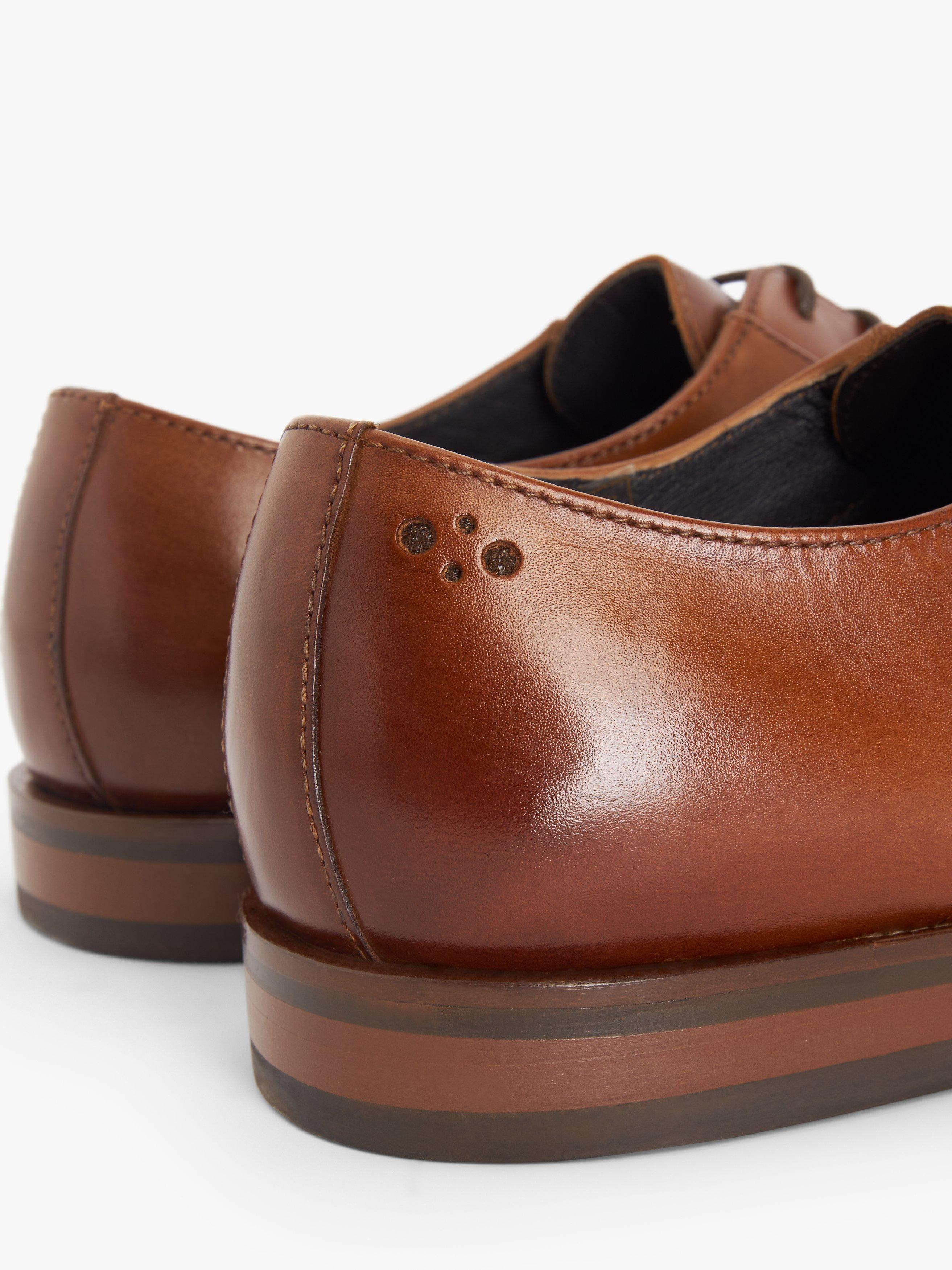 Product image 4 of 6, which shows John Lewis Eaton 3-Eyelet Leather Derby Shoes, Tan, 7