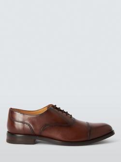 John Lewis Leather Classic Oxford Shoes, Brown Mid