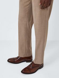 John Lewis Leather Classic Oxford Shoes - view 2, Brown Mid