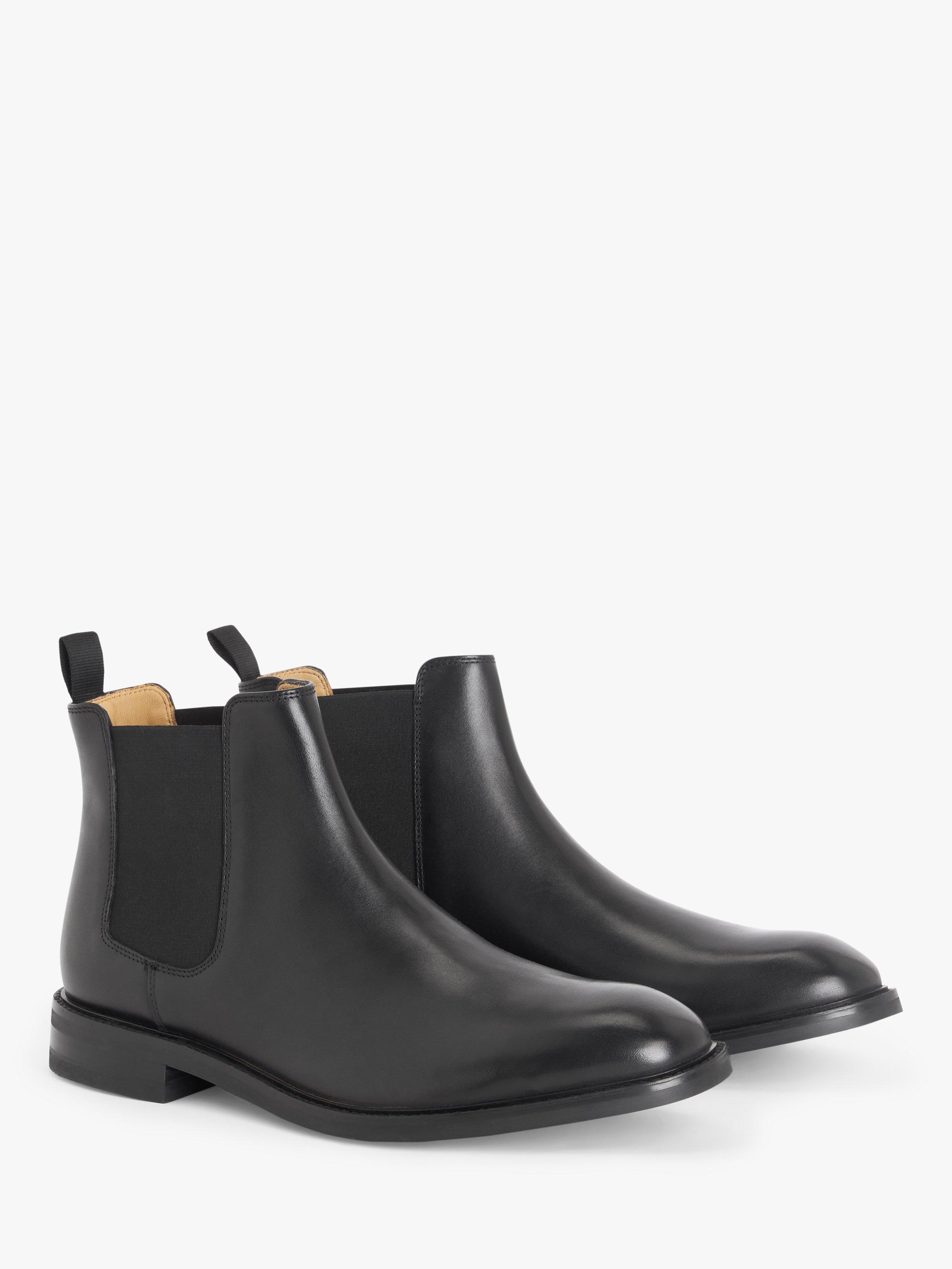 John Lewis Formal Leather Chelsea Boots Black