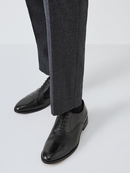 John Lewis Formal Leather Sole Oxford Shoes - view 2, Black