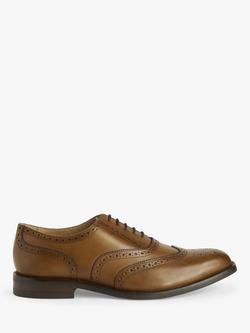 John Lewis Leather Brogues, Brown Tan