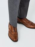 John Lewis Leather Perforated Brogues, Brown Tan