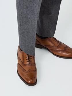 John Lewis Leather Brogues - view 2, Brown Tan