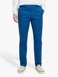 Scotch & Soda Essentials Straight Leg Chinos, Riviera Blue