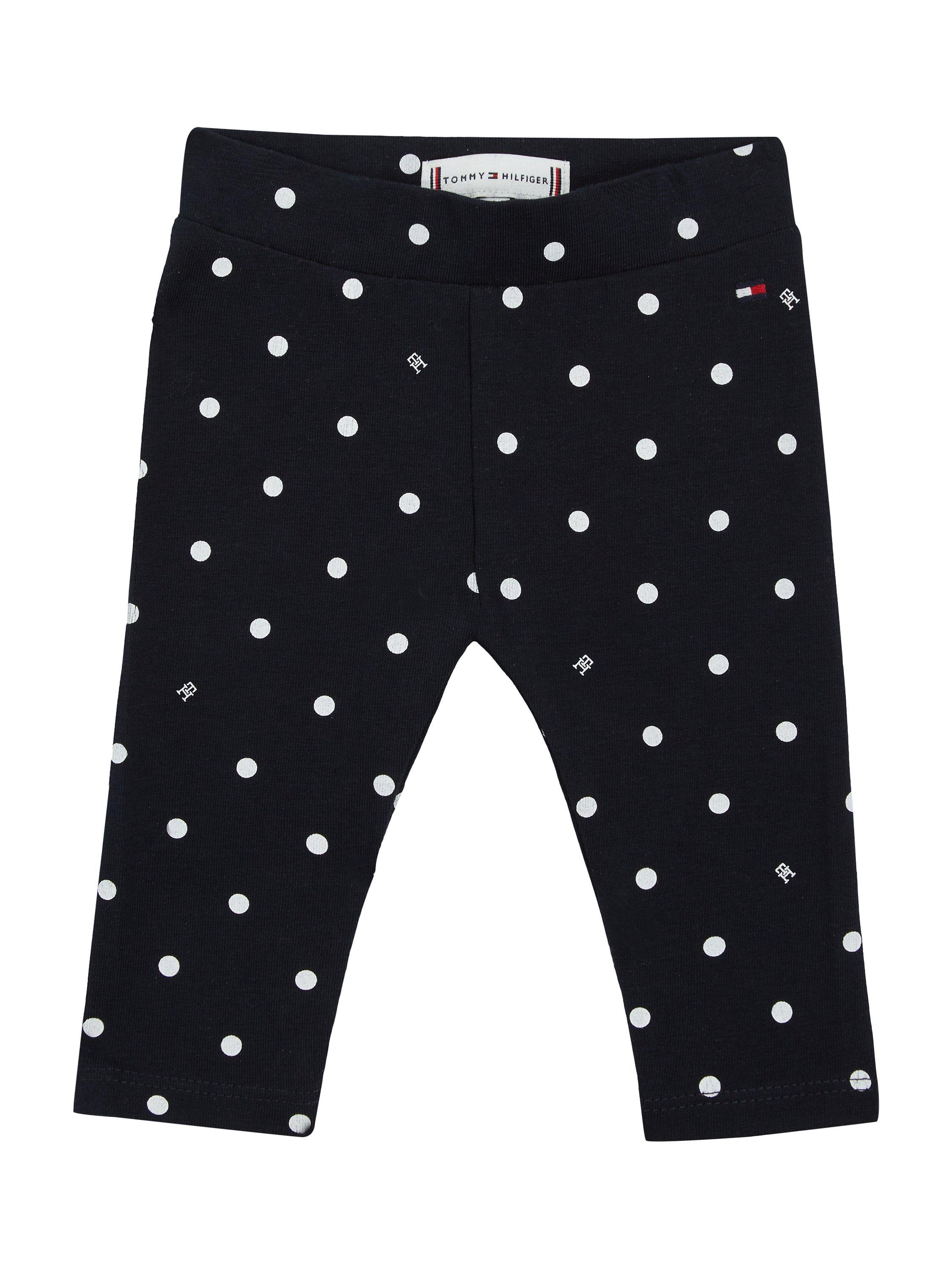 Tommy Hilfiger Baby Dot Monogram Logo Leggings, Desert Sky