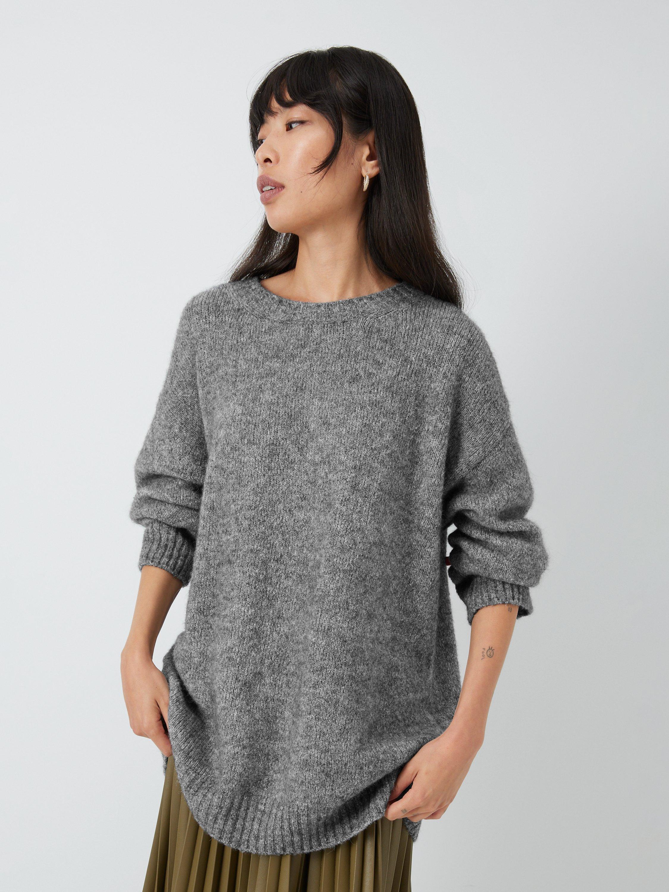 Weekend MaxMara Xanadu Longline Jumper, Medium Grey