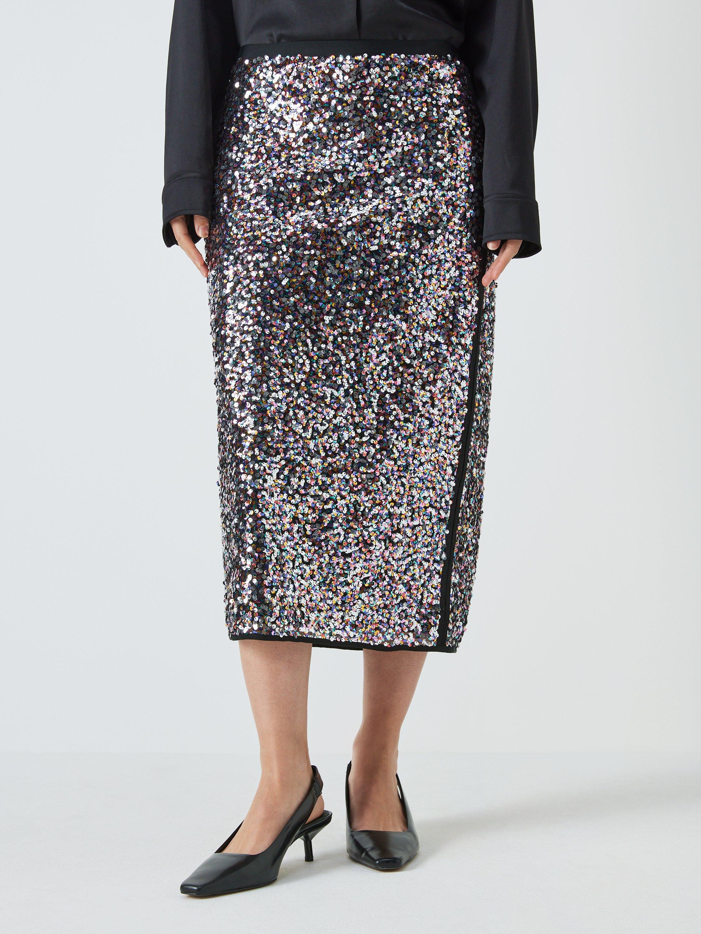 Weekend MaxMara Robert Sequin Midi Skirt, Multi