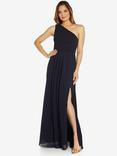 Adrianna Papell One Shoulder Chiffon Gown