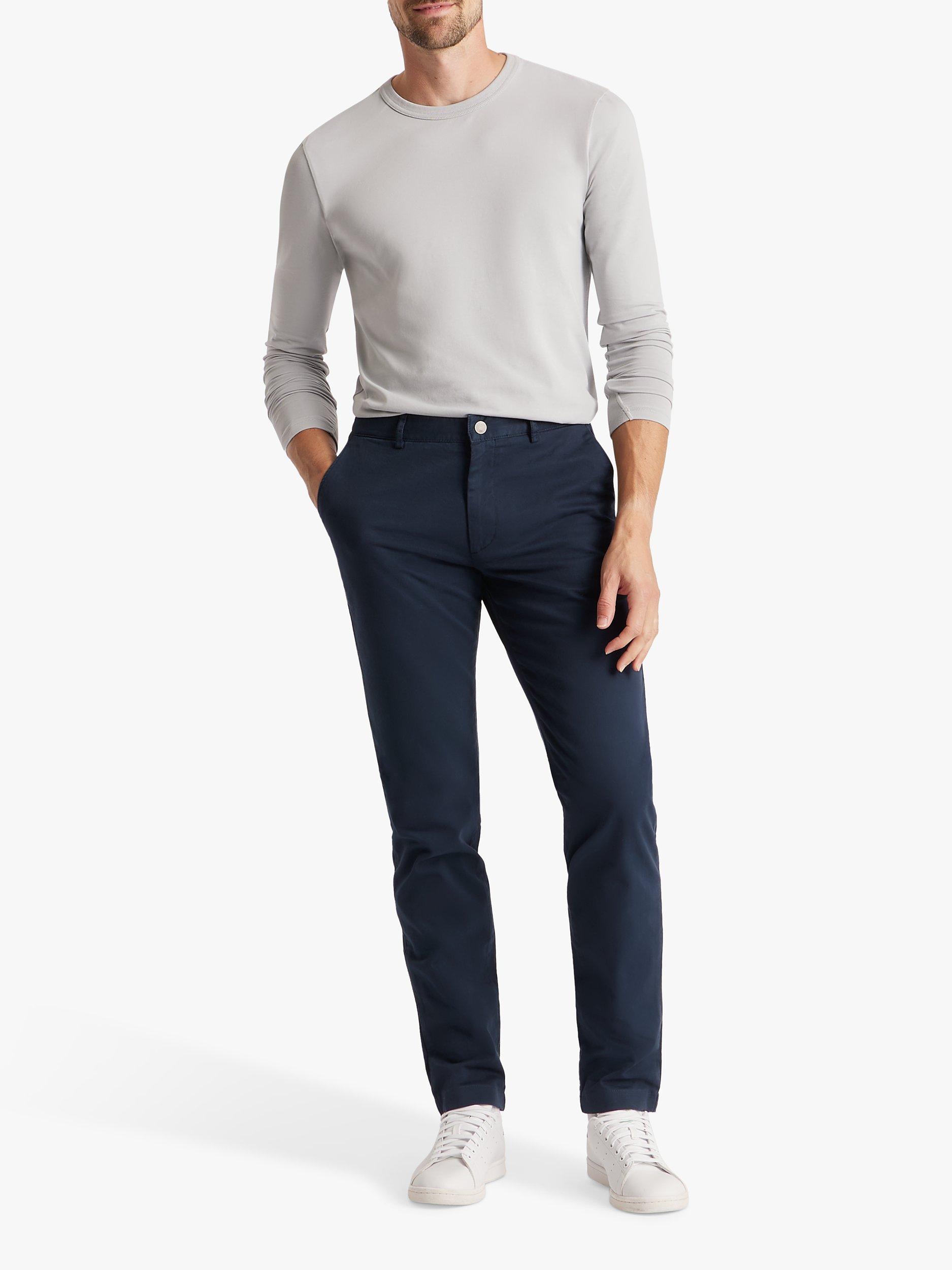 Product image 3 of 7, which shows SPOKE Heroes Cotton Blend Slim Thigh Chinos, Navy, W30/L28