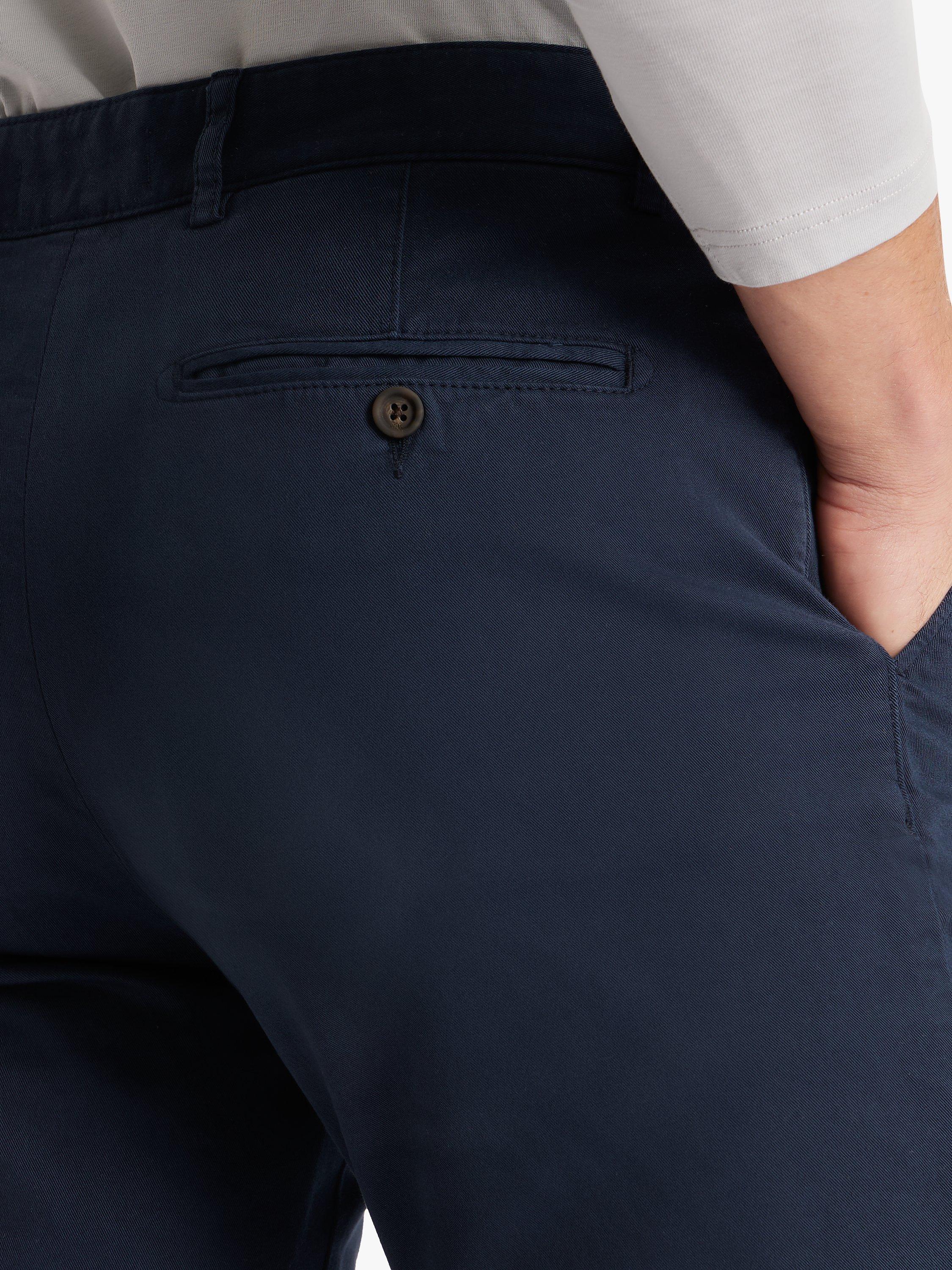 Product image 6 of 7, which shows SPOKE Heroes Cotton Blend Slim Thigh Chinos, Navy, W30/L28