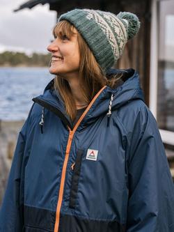 Passenger Waves Sherpa Lined Changing Robe, Dark Denim/Deep Navy, Deep Blue Camo