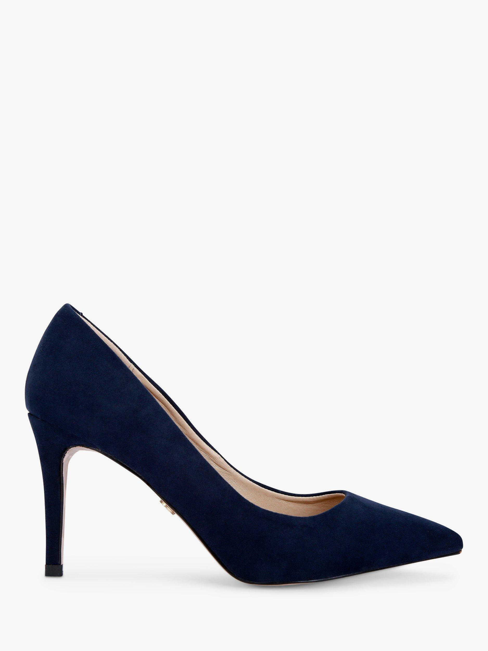 KG Kurt Geiger Alia 2 Suedette Court Heels Navy