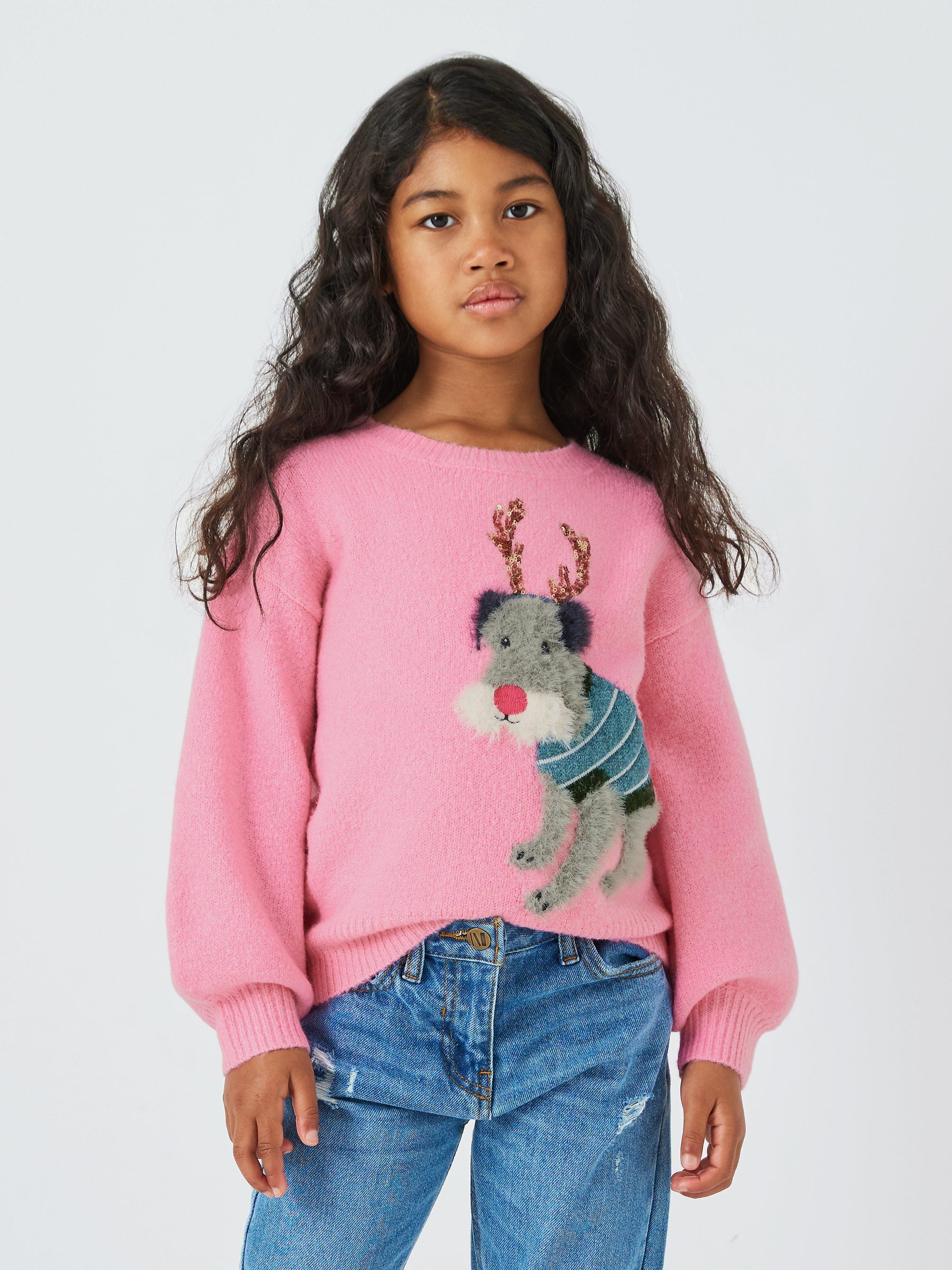 John Lewis Kids' Christmas Dog Jumper
