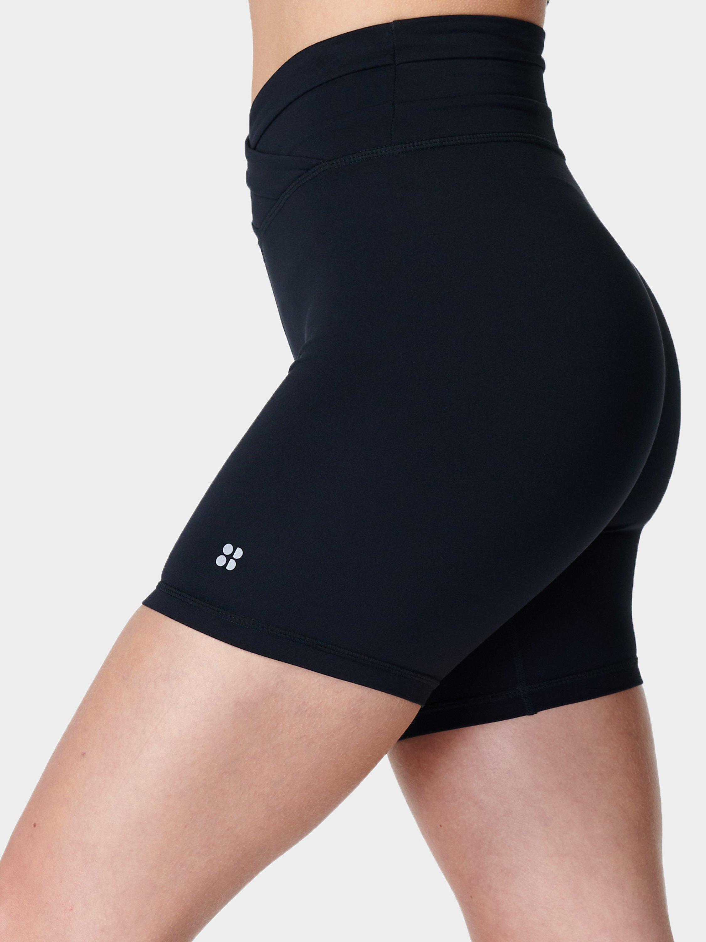 Sweaty Betty All Day Wrap Waist 6" Shorts, Black