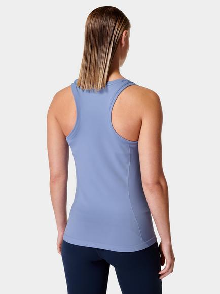 Sweaty Betty Athlete Seamless Workout Tank Top - view 2, Fluid Blue