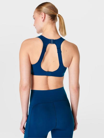 Sweaty Betty Zero Gravity Running Sports Bra - view 2, Deep Blue