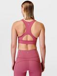 Sweaty Betty Super Soft Reversible Yoga Sports Bra, Ambient Pink/Glow Pink