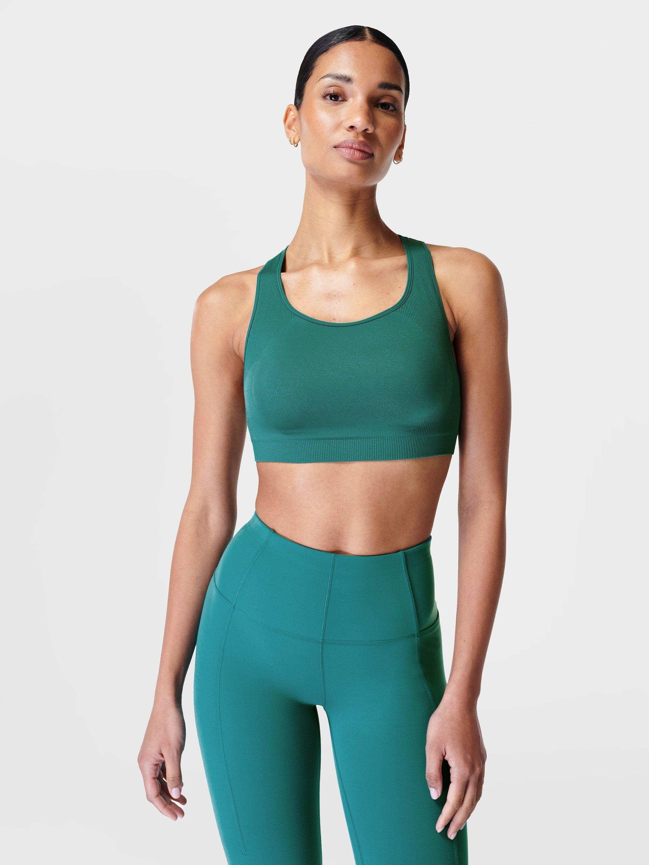 Sweaty Betty Stamina Form Strappy Sports Bra, Agate Blue